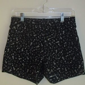 High Waist Music Note Shorts by Lovesick